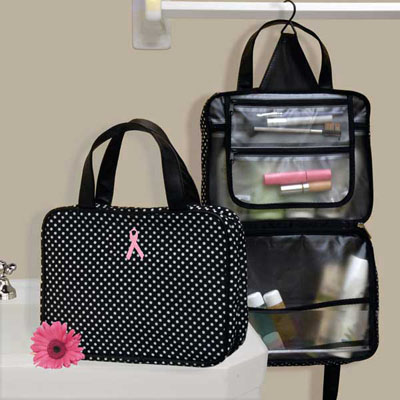 Personalized Gifts - Breast Cancer Hanging Cosmetic Case