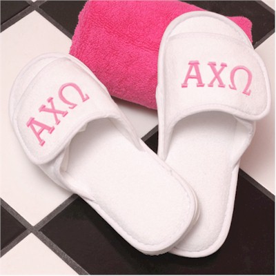 Personalized Gifts - Greek Terry Cloth Slippers