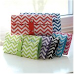 Personalized Gifts - Chevron Makeup Roll Brush Set (2092)
