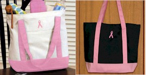 Personalized Gifts - Breast Cancer Carry All Tote (BC2075P)