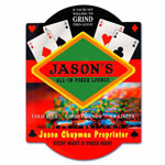 Personalized Gifts - Poker Table Bar Sign (BS19)