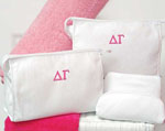 Personalized Gifts - 3 Piece Greek Terry Cloth Cosmetic Bag Set (G2078P-W)