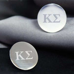 Personalized Gifts - Greek Round Cuff Links (GW1101S)