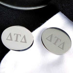 Personalized Gifts - Greek Oval Cuff Links (GW1102S)
