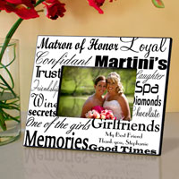 Matron of Honor Frame - Black White (GC651)