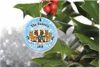 Reindeer Family Christmas Ornament - Family of Five (GC427)