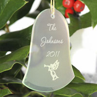 Bell Beveled Glass Ornament (GC445)
