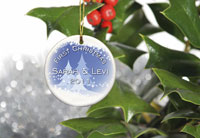 Personalized Holiday Ornaments - Snowscapes (GC766)