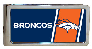 Personalized NFL Emblem Money Clip - Broncos (GC284)