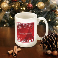 Winter Holiday Coffee Mugs - Red Holiday Surprises