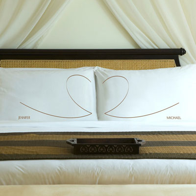 Heart Pillow Case - Brown (Heart) (GC891)