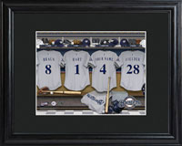 MLB Clubhouse Print w/Wood Frame - Brewers (GC727)