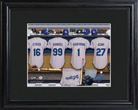 MLB Clubhouse Print w/Wood Frame - Dodgers (GC727)