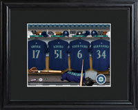 MLB Clubhouse Print w/Wood Frame - Mariners (GC727)
