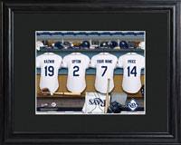 MLB Clubhouse Print w/Wood Frame - Rays (GC727)