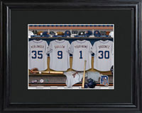 MLB Clubhouse Print w/Wood Frame - Tigers (GC727)