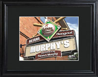 MLB Pub Print w/Wood Frame - Astros (GC730)