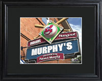 MLB Pub Print w/Wood Frame - Indians (GC730)