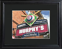 MLB Pub Print w/Wood Frame - Rangers (GC730)