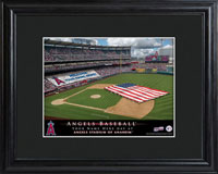 MLB Stadium Print w/Wood Frame - Angels (GC757)