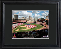 MLB Stadium Print w/Wood Frame - Cardinals (GC757)