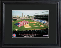 MLB Stadium Print w/Wood Frame - Cubs (GC757)