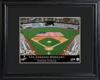 MLB Stadium Print w/Wood Frame - Dodgers (GC757)