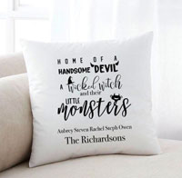 Personalized Halloween Throw Pillows - Monsters