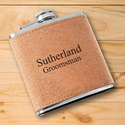 Personalized Cork Flask (Text)