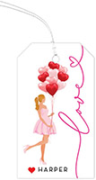 Valentine's Day Hanging Gift Tags by Modern Posh (Holiday Girl Love Blonde)