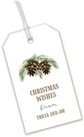 Hanging Gift Tags by PicMe Prints (Pinecones)
