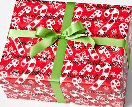 Name Maker Personalized Gift Wrap - Christmas Canes