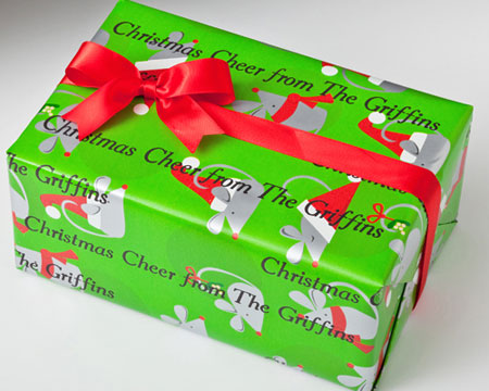 Name Maker Personalized Gift Wrap - Christmas Mouse