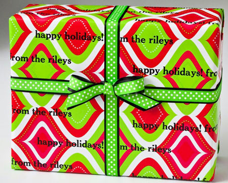 Name Maker Personalized Gift Wrap - Hip Holiday
