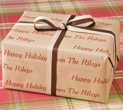 Name Maker Personalized Gift Wrap - Natural Kraft (Recycled Paper)