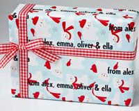 Name Maker Personalized Gift Wrap - Beary Christmas