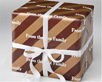 Name Maker Personalized Gift Wrap/Wrapping Paper - Caramel Crunch (GW-CARAMELCRUNCH)