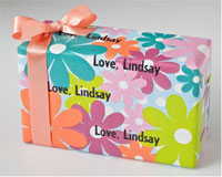 Name Maker Personalized Gift Wrap/Wrapping Paper - Crazy Daisy (GW-CRAZYDAISY)