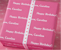 Name Maker Personalized Gift Wrap/Wrapping Paper - El Paso Pink (GW-ELPASOPINK)