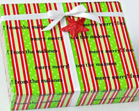 Name Maker Personalized Gift Wrap - Hampton Holiday