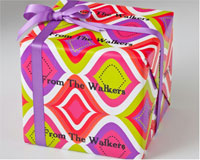 Name Maker Personalized Gift Wrap/Wrapping Paper - Hippie Chic (GW-HIPPIECHIC)