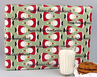 Name Maker Personalized Gift Wrap - Jolly Santa