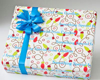 Name Maker Personalized Gift Wrap - Merry & Bright
