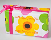 Name Maker Personalized Gift Wrap/Wrapping Paper - Mod Blooms (GW-MODBLOOMS)
