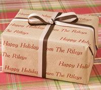 Name Maker Personalized Gift Wrap - Natural Kraft (Recycled Paper)