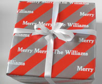 Name Maker Personalized Gift Wrap - Peppermint Ice
