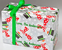 Name Maker Personalized Gift Wrap - Snowman