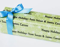 Name Maker Personalized Gift Wrap - Swirling Flakes