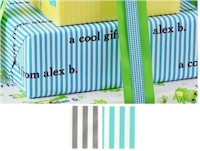 Name Maker Personalized Gift Wrap/Wrapping Paper - Create-Your-Own Striped (STRIPE)
