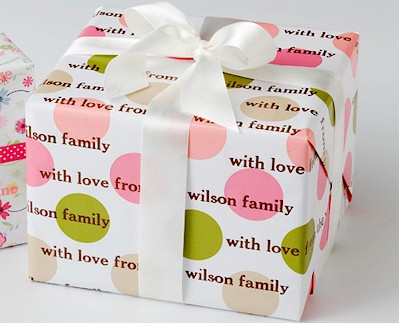 Name Maker Personalized Gift Wrap/Wrapping Paper - Summer Spots (WP19)